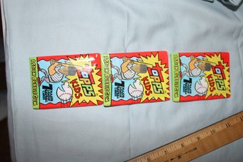 1992 - 3 Unopened Topps Wax Packs Of  7 *KIDS* MLB Cards