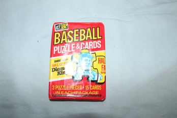 1982 - Donruss Baseball MLB Puzzle/cards -1 Unopened Wax 15 Card Packs - Babe Ruth