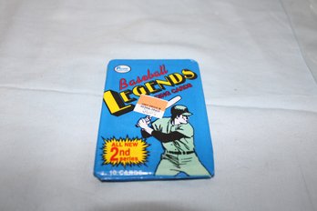 1989 Pacific Trading Cards 2nd Series  Baseballs Legends  1 Unopened Wax Pack