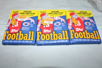 1988 Topps Football Cards With  Special * 1000 Yard Club*  Cards -3 Unopened Packs -15 Cards Each