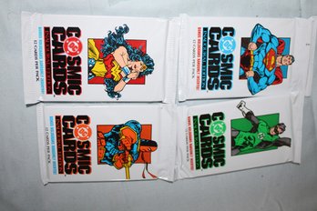 1991 DC COSMIC CARDS - INAGURAL EDITION  - 4  Unopened Packs, 12 Cards Each
