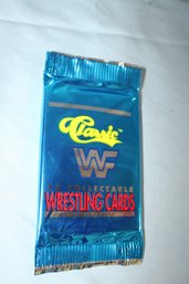 1989- Classic WWF  - SERIES I, 1 Unopened Pack, 15 Wrestling Cards & 1 LogoCard