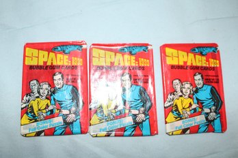 1976 - Donruss - *Space : 1999* TRADING CARDS,  3 Unopened Wax Packs,