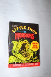 1986 -Topps -  *Little Shop Of Horrors*  New Hit Movie 5 Stickers, 1 Unopened Wax Pack
