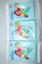 1991 -Pro Set - The Little Mermaid - 8 Story Cards & 2 Activity Cards,  3 Unopened Packs