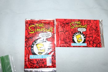 1994 -SKYBOX- The Simpsons  Series TWO, 4 Cards & 1 Smell-o-rama Card In Each,  2 Unopened  Packs