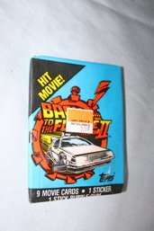 1989- Topps * Back To The Future*  9 Movie Photo Cards &1 Sticker,  1 Unopened  Pack