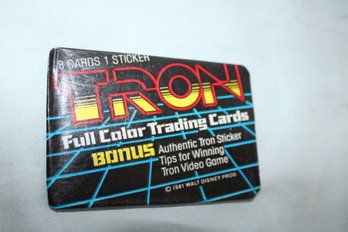 1981- Donruss * Tron * 8 Cards &1 Sticker,  1 Unopened  Pack, Walt Disney (#2)