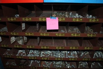 Lot124 - 40 Space  Brown Bin Of Larger Hardware See Pics (1)