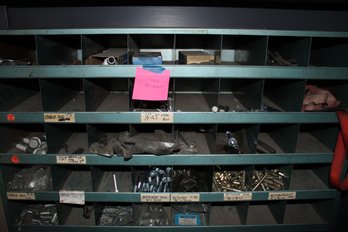 Lot129 - 40 Space  Brown Bin Of  Hardware See Pics (6)