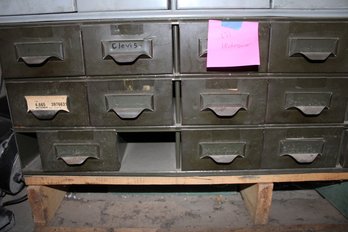 Lot132 - 18 Space  Brown Bin Of  Hardware See Pics (9)