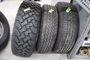 Lot226 - Misc Tires Misc Model Years New Falken Wild Peak Mt Spares On Rims See Pics