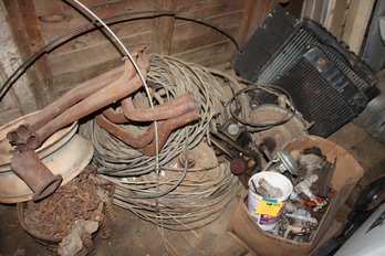 Lot459 - Scrap Metal Radiator, Wires, Rotors Copper And Steel