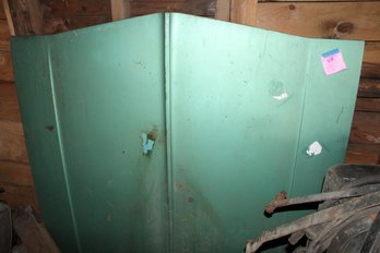 Lot473 - 65-66 Chevy Car Hood Green, Unsure Of Model. See Pics