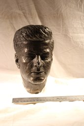 Plaster Sculpture Of John F Kennedy Head- No Pedestal