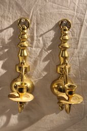 Decorative Brass Candle Holders-Wall Decorations, Unique Shapes,notches,spirals-Wall Decor-