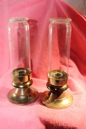 2 Vintage Candle Holders From The Very Well Known And Popular Millbern Creations , Newark 2, NJ (1950-60's)