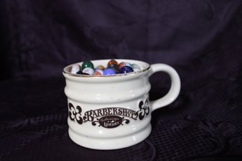 Barbershop Coffee Cup And Marbles. Some Vintage, Man Cave