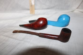 Vintage  3 Pipes - 1- Bright Blue  Dr.Grabow, 1- Ranger #359 Imported 1- Big Be Pipo From Holland