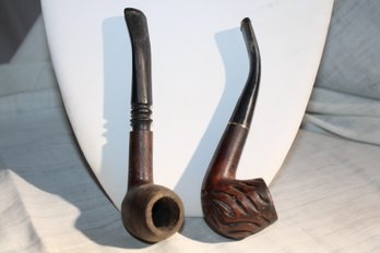 Vintage  2 Pipes - 1- Duke - Dr. Grabow  2 - Imported Briar - Dr ( Unreadable )