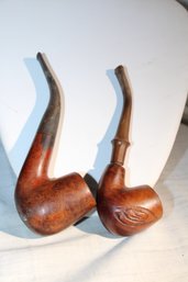 Vintage  2 Pipes - 1- CB Perkins, Jubilee, Made In London,  2- Ranger 399 Imported Briar  Small Crack