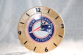 New England Patriots Wall Clock , Handcrafted By KJ