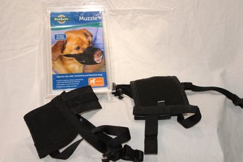 2 Dog Muzzles NEW Unused :1 Medium & 1 Large By Petsafe