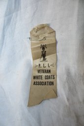 Ephemera - 1803 P.L.I. Veteran White Coats Assoc. Ribbon