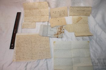 Ephemera - 1800-1850 Correspondence Receipts MA. Voluntary Militia