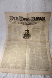 Ephemera - 1873 July 19th New York Clipper Magazine / Paper 4 Pages