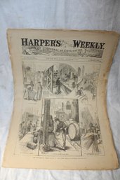 Ephemera - 1881 Nov 5th Harpers Weekly Magazine / Newspaper 5 Pages