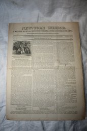 Ephemera - 1837 May 27th New York Mirror 4 Pages