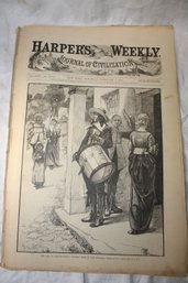 Ephemera - 1880 Feb 7th Harpers Weekly Nice Images!! 8 Pages