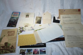 Ephemera - 1874 - Present 1925 NJ Deed, 1960-70's Correspondence, Travel Brochures