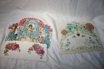 Ephemera - 1930-60's 3D Popup Greeting Cards BEAUTIFUL!!