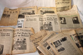 Ephemera - 1960's -80's Local NH Papers Hillsboro, Peterborough, Keene