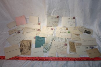 Ephemera - 1930's Collection Of Baby Announcement Cards, Correspondence And Misc. Items