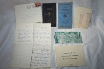 Ephemera - Collection Of Fraternal Org's, Teachers College, Other Misc