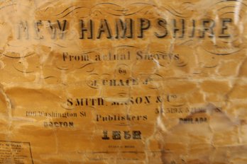 Antique 1858 Hillsboro NH County Map