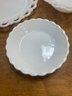 MILK GLASS SERVING DISHES