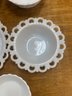 MILK GLASS SERVING DISHES