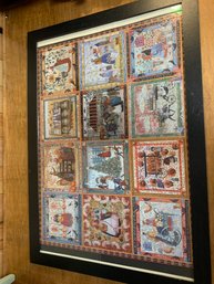 FRAMED QUILT LIKE PATTERNS PUZZLE