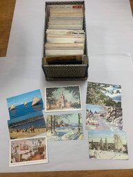 BOX FULL OF VINTAGE POST CARDS MOST EARLY
