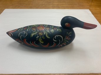 WOODEN PAINTED DUCK