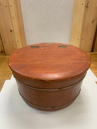 WOOD COVERED PAIL