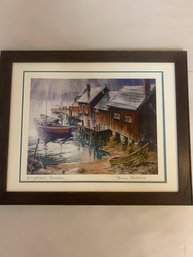 SIGNED WATER COLOR FLORENCE ANDERSON KUNGSHEIM SWEDEN