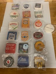 LOT OF 19 ALCOHOL ADVERTISEMENT COASTERS