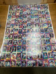 3 UNCUT SHEETS OF BSAEBALL CARDS 1980S