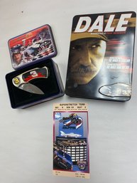 DALE EARNHARDT LIMITED EDITION KNIFE AND VIDEO SET CD'S