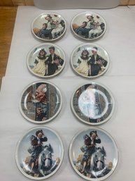 8 NORMAN ROCKWELL PLATES